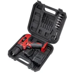 Parafusadeira Furadeira Elétrica 12V 13 Peças Bivolt pfw 012 Worker - Imagem 3
